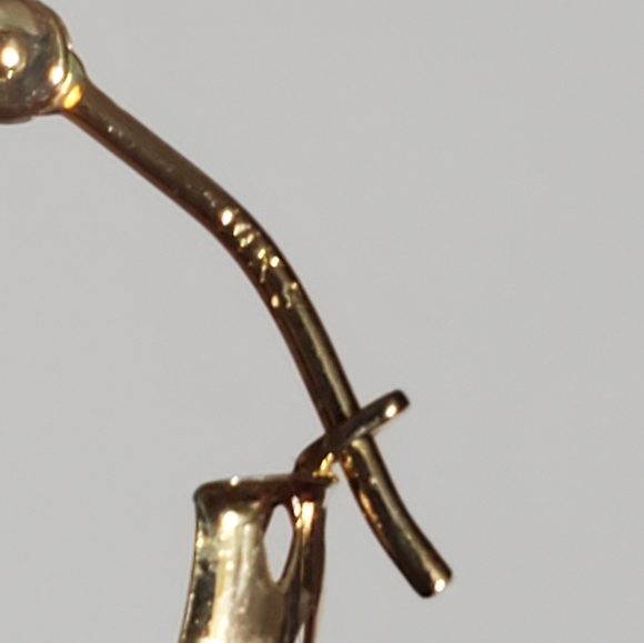 14K Gold Hoop Earrings - Picture 8 of 10